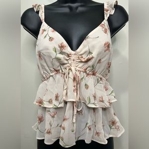 Flower Shirt Blouse TAG ON